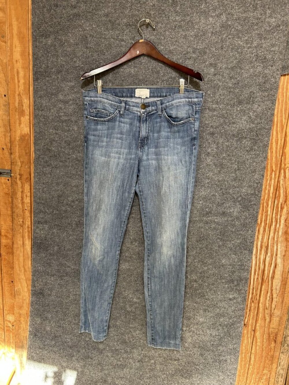 Current/Elliott Jeans Womens 30 Light Wash Blue Low Rise Skinny Stretch Denim